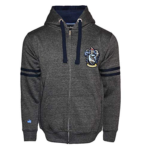 Harry Potter - Zip Hoodie - Ravenclaw Crest - CHARCOAL BLUE - M von GWCC
