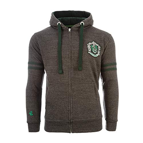 Harry Potter - Zip Hoodie - Slytherin Crest - CHARCOAL/GREEN - S von GWCC