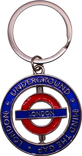Lizenzierter Londoner Underground Münzspinner-Schlüsselanhänger, 4 Stile, Mind the Gap, Zug (Flaschenöffner), zum Aufhängen an Handtasche, Rucksack, london, 7.5cm von GWCC
