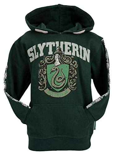 Lizenzierter Uni-Kinder-Kapuzenpullover Harry Potter Slytherin, Größen 1 Jahr bis 13 Jahre, grün, 11-13 von GWCC