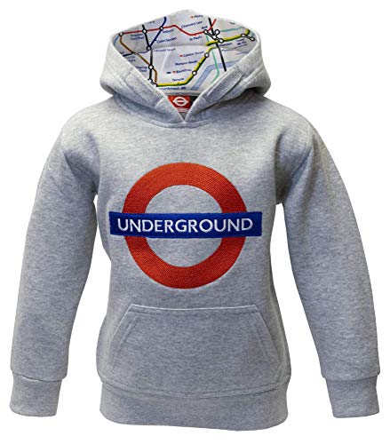 TFL™129K Kinder-Kapuzenpullover mit Stickerei, Grau Gr. 7-8 Jahre, Grau (Sports Grey) von GWCC