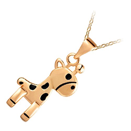 GWG Jewellery 18K Gold Veredelte Anhänger-Halskette in Form Einer Schwarz Gepunkteten Giraffe in Geschenkbox für Frauen GWG Jewellery 18K Gold Veredelte Anhänger-Halskette in Form Einer Schwarz Gepunkteten Giraffe in Geschenkbox für Frauen von GWG Jewellery
