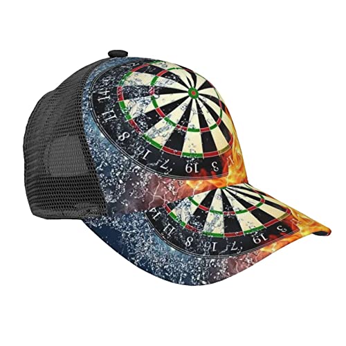 Dartscheibe Mesh Baseball Cap Workout Hüte Einstellbare Trucker Hut Sonnenhut Fischerhut Unisex, Dartscheibe, EinheitsgröÃŸe von GWINDI