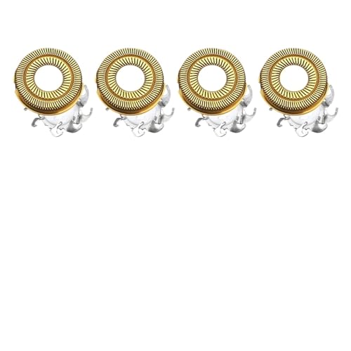 Ersatzklinge For Rasierer, 4 Klingenköpfe, Ersatzklinge For Rasierkopf, Kompatibel Mit Skull Shaver, For Ersetzen Der Rasierklingen(Gold 4 pcs 1 set) von GWMCKZOK