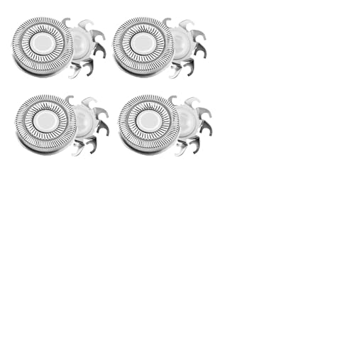 Ersatzklinge For Rasierer, 4 Klingenköpfe, Ersatzklinge For Rasierkopf, Kompatibel Mit Skull Shaver, For Ersetzen Der Rasierklingen(Silver 4 pcs 1 set) von GWMCKZOK