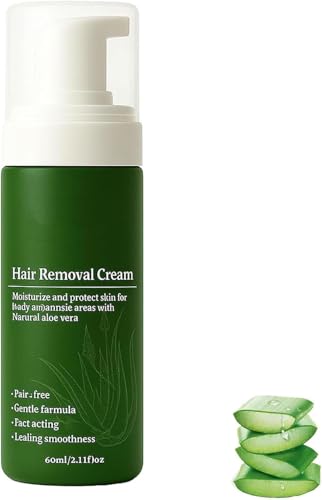 Botane Haarentfernungscreme für Männer mit natürlicher Aloe Vera, schnelles und sanftes No-Shave-Haarentfernungsspray, schmerzfrei, für Gesicht, Körper und Intimbereich von GWQYHFEN