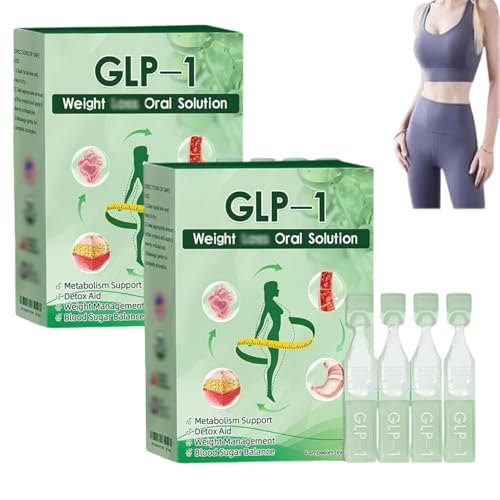 GLP-1 Lösung zum Einnehmen, Natürliche GLP-1 Moringa Tropfen für Frauen und Männer, Körperpflege-Tropfen, Stoffwechselanregung, Einfach anzuwenden von GWQYHFEN