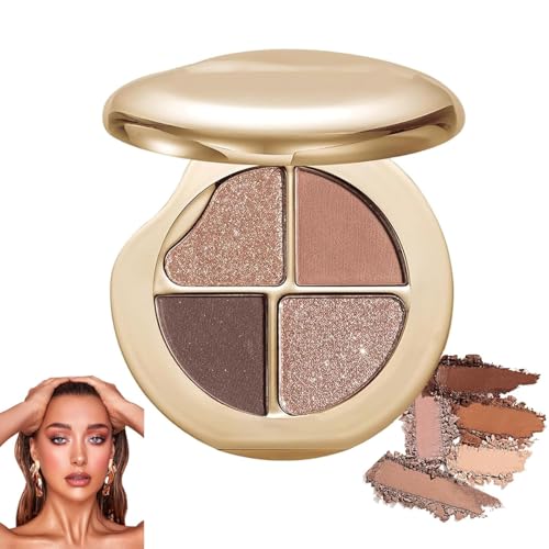 Glow Wardrobe Augen- & Wangenpalette, Lidschatten und Highlighter-Make-up, zum Hervorheben und Definieren des Gesichts, lässt sich leicht verblenden, für Anfänger geeignet von GWQYHFEN