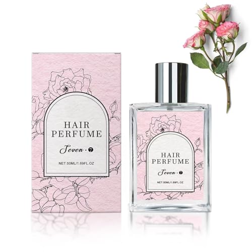 Haarparfüm für Damen, langanhaltender, süßer Rosenduft, pflegendes und feuchtigkeitsspendendes Haarspray, frischer, romantischer Rosenduft von GWQYHFEN