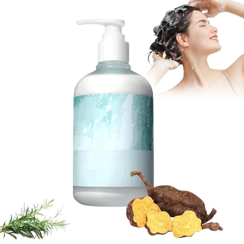 Lanshu Shampoo, Polygonum Multiflorum Oil Control Ingwer Shampoo für Männer und Frauen, weich und geschmeidig, pflegt die Kopfhaut, erfrischende Reinigung von GWQYHFEN