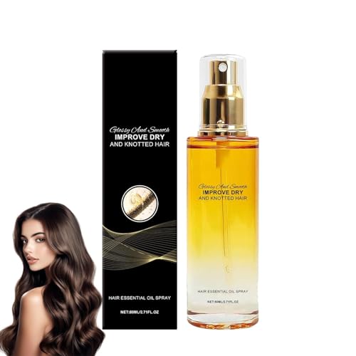 Parfümiertes Pflegeöl-Spray, Kopfhaut- und Haarstärker, pflegt das Haar sanft, Leave-in-Conditioner, für trockenes und krauses Haar von GWQYHFEN