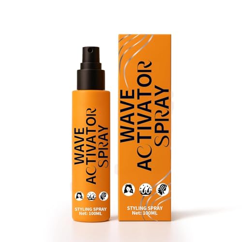Wellenaktivierungsspray für natürliches Haar, Anti-Frizz-Locken-Definitionsspray, feuchtigkeitsspendend und pflegend, für geschmeidiges Volumen, für Frauen und Männer von GWQYHFEN
