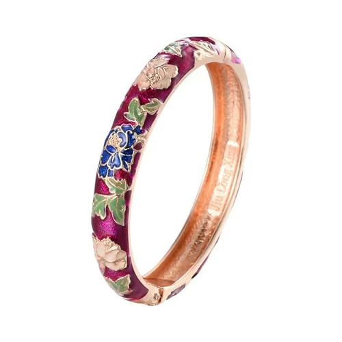 GWSGSFAS Emaillierte Armbänder für Damen, Blumen-Armreifen, inner diameter 60 mm, Harz GWSGSFAS Emaillierte Armbänder für Damen, Blumen-Armreifen, inner diameter 60 mm, Harz von GWSGSFAS