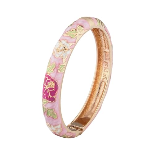 GWSGSFAS Emaillierte Armbänder für Damen, Blumen-Armreifen, inner diameter 60 mm, Harz GWSGSFAS Emaillierte Armbänder für Damen, Blumen-Armreifen, inner diameter 60 mm, Harz von GWSGSFAS
