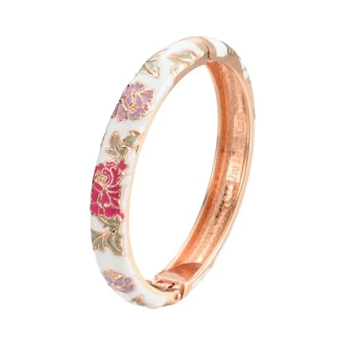GWSGSFAS Emaillierte Armbänder für Damen, Blumen-Armreifen, inner diameter 60 mm, Harz GWSGSFAS Emaillierte Armbänder für Damen, Blumen-Armreifen, inner diameter 60 mm, Harz von GWSGSFAS