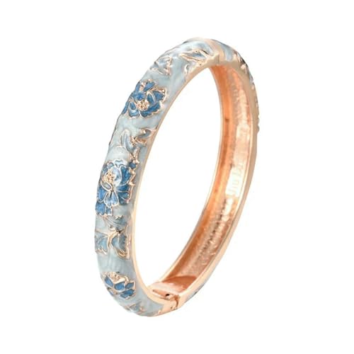 GWSGSFAS Emaillierte Armbänder für Damen, Blumen-Armreifen, inner diameter 60 mm, Harz GWSGSFAS Emaillierte Armbänder für Damen, Blumen-Armreifen, inner diameter 60 mm, Harz von GWSGSFAS