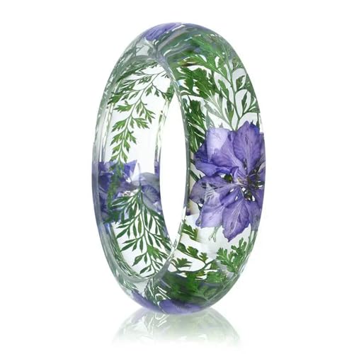 GWSGSFAS Getrocknete Blume Harz Armband Echte Blume Harz Armband Stilvolles und Mode Mädchen Geschenk, Harz GWSGSFAS Getrocknete Blume Harz Armband Echte Blume Harz Armband Stilvolles und Mode Mädchen Geschenk, Harz von GWSGSFAS