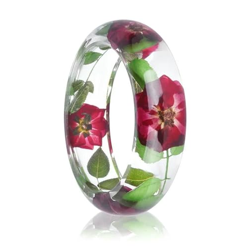GWSGSFAS Getrocknete Blume Harz Armband Echte Blume Harz Armband Stilvolles und Mode Mädchen Geschenk, Harz GWSGSFAS Getrocknete Blume Harz Armband Echte Blume Harz Armband Stilvolles und Mode Mädchen Geschenk, Harz von GWSGSFAS
