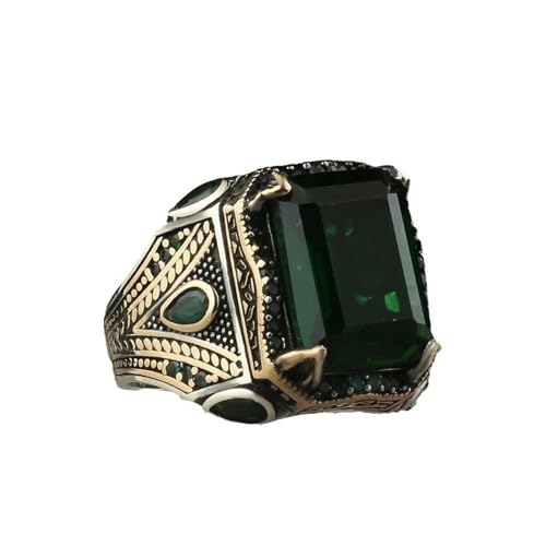 GWSGSFAS Retro Trend Diamant Mehrfarbiger Ring Herren Retro Ring, 33 cm, Metall, Zirkonia von GWSGSFAS