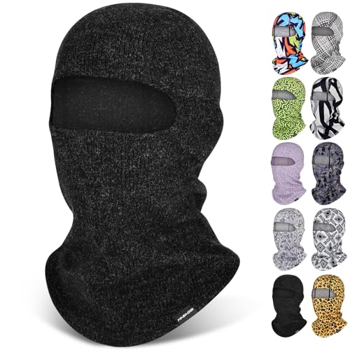 GXCROR Sturmhaube Atmungsaktive Warm Skimaske Winddichte Winter Balaclava Sturmmaske Gesichtshaube für Radfahren, Snowboarden, Skifahren, Motorrad und Outdoor-Aktivitäten von GXCROR