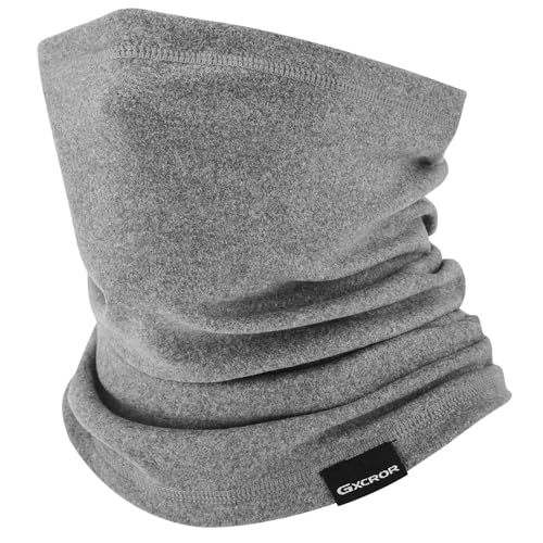 GXCROR Winter Schal Schlauchschal Fleece Loop Schal Halstuch Halswärmer Multifunktionstuch Kaschmir schal Neckwarmer für Herren & Damen von GXCROR