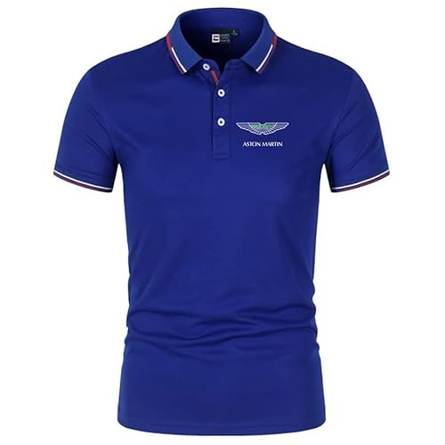 GXEBOPS Golf Poloshirt für Herren As_ton Mar_tin Service Kurzarm T-Shirts Lässiges T-Shirt Poloshirts Größe/C/L von GXEBOPS