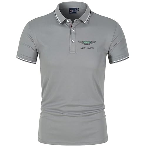 GXEBOPS Golf Poloshirt für Herren As_ton Mar_tin Service Kurzarm T-Shirts Lässiges T-Shirt Poloshirts Größe/E/XL von GXEBOPS