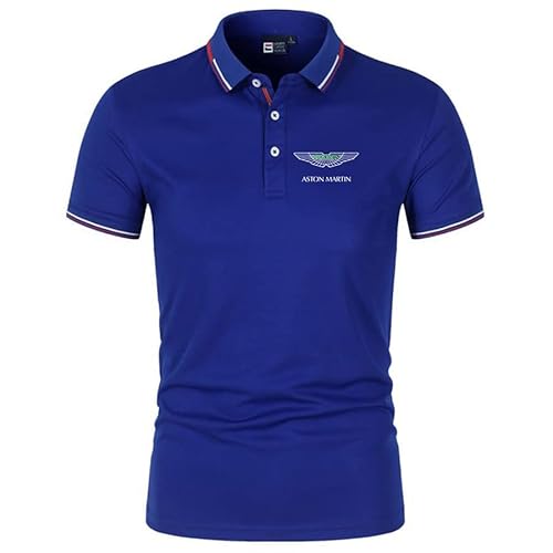 GXEBOPS Golf Poloshirt für Herren As_ton Mar_tin Service Kurzarm T-Shirts Lässiges T-Shirt Poloshirts Hemden/C/L von GXEBOPS