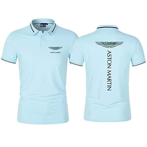 GXEBOPS Golf Poloshirt für Herren As_ton Mar_tin Service Kurzarm T-Shirts Lässiges T-Shirt Poloshirts Hemden/C/S von GXEBOPS