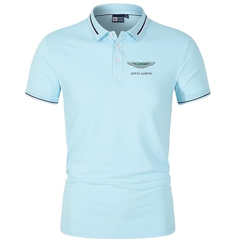 GXEBOPS Golf Poloshirt für Herren As_ton Mar_tin Service Kurzarm T-Shirts Lässiges T-Shirt Poloshirts Hemden/D/3XL von GXEBOPS