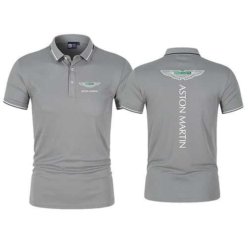 GXEBOPS Golf Poloshirt für Herren As_ton Mar_tin Service Kurzarm T-Shirts Lässiges T-Shirt Poloshirts Hemden/F/XL von GXEBOPS