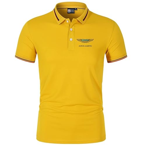 GXEBOPS Golf Poloshirt für Herren As_ton Mar_tin Service Kurzarm T-Shirts Lässiges T-Shirt Poloshirts Hemden/F/XXL von GXEBOPS