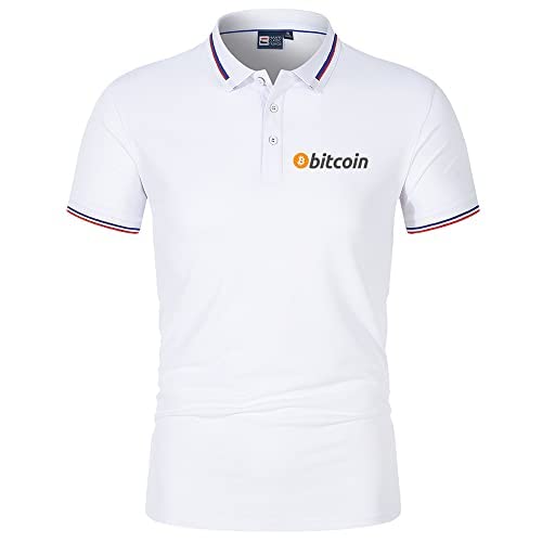 GXEBOPS Golf Poloshirt für Herren Bitcoin Service Kurzarm T-Shirts Lässiges T-Shirt Poloshirts Vermissen/B/L von GXEBOPS