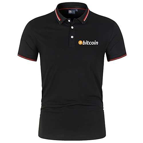 GXEBOPS Golf Poloshirt für Herren Bitcoin Service Kurzarm T-Shirts Lässiges T-Shirt Poloshirts Vermissen/F/L von GXEBOPS