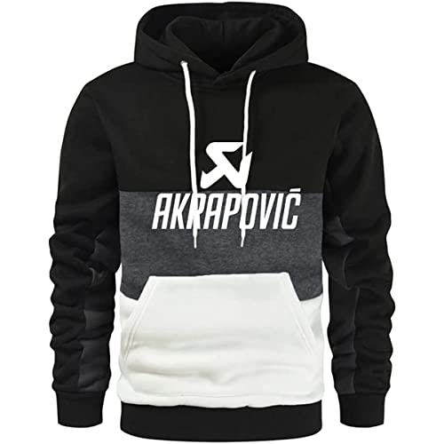 GXEBOPS Herren Hoodie Akr-ap_ovic Baumwolle Colorblock Lässige Sportbekleidung Langarm Damen Kapuzenjacke T-Shirt/A/L von GXEBOPS