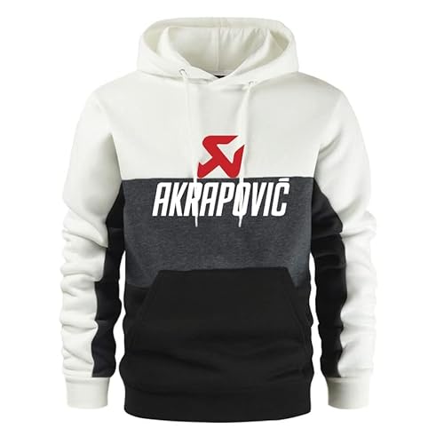 GXEBOPS Herren Hoodie Akr-ap_ovic Baumwolle Colorblock Lässige Sportbekleidung Langarm Damen Kapuzenjacke T-Shirt/C/L von GXEBOPS