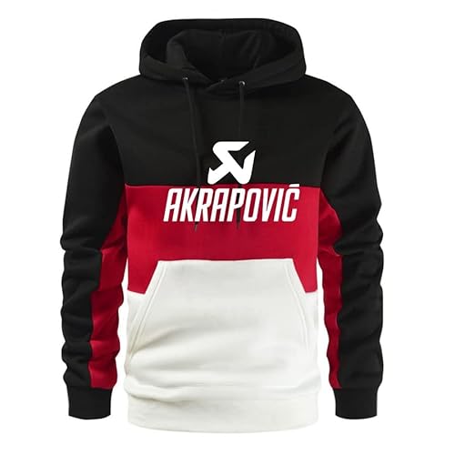 GXEBOPS Herren Hoodie Akr-ap_ovic Baumwolle Colorblock Lässige Sportbekleidung Langarm Damen Kapuzenjacke T-Shirt/D/S von GXEBOPS