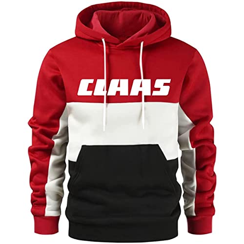 GXEBOPS Herren Hoodie Cl_AAS Baumwolle Colorblock Lässige Sportbekleidung Langarm Damen Kapuzenjacke Jacken/A/L von GXEBOPS