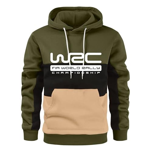 GXEBOPS Herren Hoodie W-R_C Baumwolle Colorblock Lässige Sportbekleidung Langarm Damen Ka﻿puzenjacke Jacken/F/L von GXEBOPS