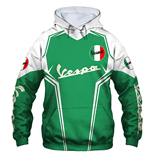 GXEBOPS Hoodies Jacken T-Shirt Cardigan 3D Vespa Pullover Männer Frauen Sweatshirt DSF/A/XL von GXEBOPS