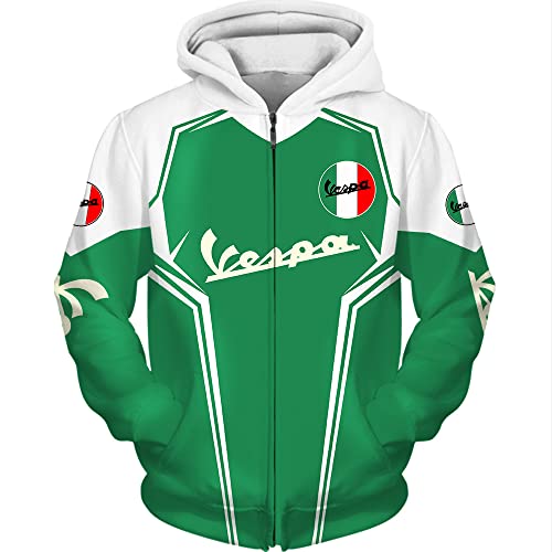 GXEBOPS Hoodies Jacken T-Shirt Cardigan 3D Vespa Pullover Männer Frauen Sweatshirt DSF/C/L von GXEBOPS