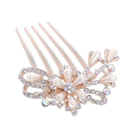 Elegante Schmetterling Perle Strass Haarnadel Handgemachte Kristall Hochzeit Braut Kopfschmuck Schmuck Clips Frauen Haar Kopfschmuck Party von GXFCAI