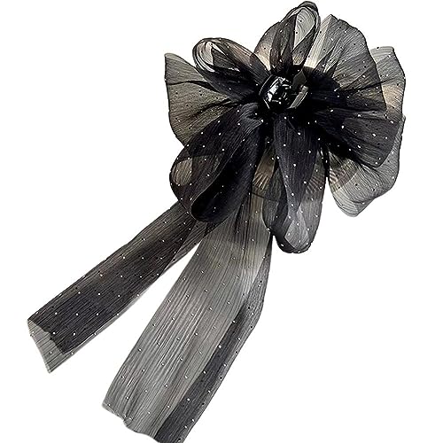 Schwarze Welle Punkt Driften Wolken Grab Clip Super Fairy Kopfschmuck Frauen Zubehör U2L7 Temperament Haarspange Süßes Haar von GXFCAI