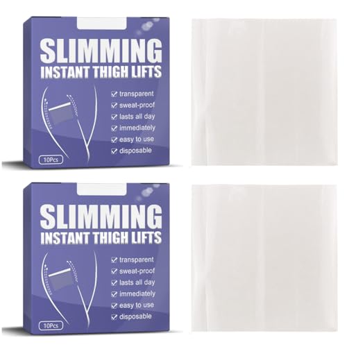 20 Stück Tape Zur Oberschenkelstraffung, Instant Thigh Lifting, Unsichtbare Beinstraffungs Aufkleber, Straffendes Oberschenkel Tape, Transparente Klebestreifen Oberschenkelstraffungen von GXGM