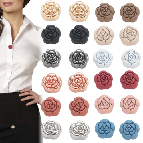 GXGM 12 Paar Hijab Magneten, Magnetbrosche, Stark Hijab-Magnete Vielseitig Einsetzbar Bunt Magnetischer Schalverschluss Nadellose Brosche Hijab-Nadeln Knöpfe für Frauen Kleidung Schals von GXGM