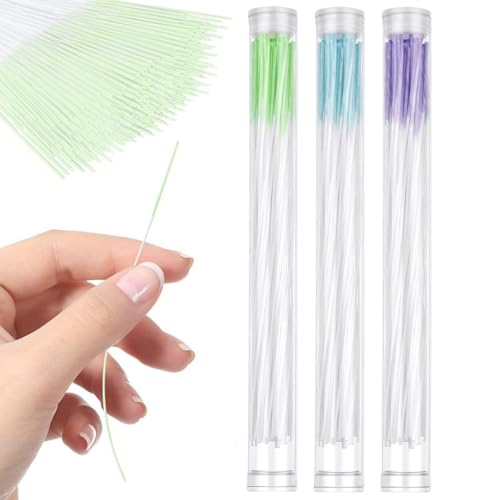 GXGM 180 Stücke Ohrringe Loch Reiniger Piercing Reinigung Linie Ohrloch Reiniger Stäbchen Faden Einweg Ohrstecker Piercing Pflege Geruchsentfernung Reinigung Werkzeug für Mädchen Frauen Männer von GXGM
