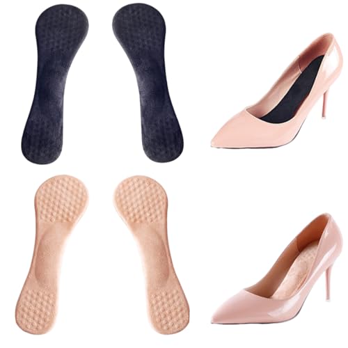 GXGM 2 Paare Einlegesohlen für Damen, Schuheinlagen Weich, Rutschfeste und Selbstklebende Einlegesohlen für Hohe Absätze, Sandalen, Lindert Stress und Müdigkeit in den Füßen von GXGM