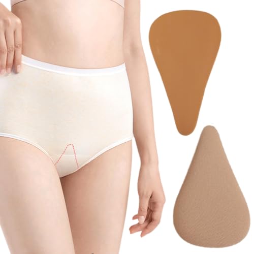 GXGM 2 Stück Anti Cameltoe Slip, Camel Toe Slip, Cameltoe Einlage, Lässt Unerwünschten Camel Toe Cameltoe Verschwinden,Deine Leggins,Jeans Sitzen Perfekt,Wiederverwendbar(Braun) von GXGM