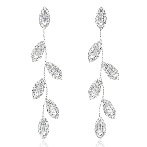 GXGM Ohrringe Hängend Blatt Post Hypoallergene Tropfen Ohrringe Damen Ohrringe Lang Strass Geschenke Für Frauen Mädchen Ohrringe Gold Silber Hängend Statement Ohrringe Damen GXGM Ohrringe Hängend Blatt Post Hypoallergene Tropfen Ohrringe Damen Ohrringe Lang Strass Geschenke Für Frauen Mädchen Ohrringe Gold Silber Hängend Statement Ohrringe Damen von GXGM