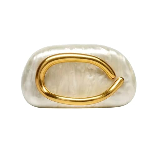 Damentasche, modische und personalisierte Abendtasche, einzelne Schultertasche, Umhängetasche, süße Geldbörse in Elfenbeinfarbe mit Perlen(C- 42white1) von GXMDSGZ